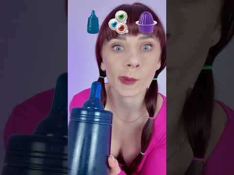 ASMR Giant Gummy Bottle, Gummy Eyeballs, Jelly Cups #asmr