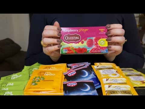 ASMR: UNBOXING + ORGANIZANDO MEUS CHÁS NOVOS 🍵