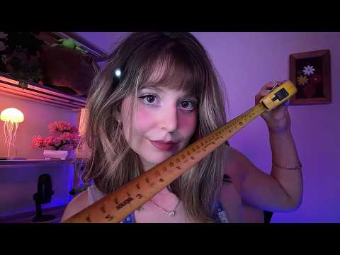 ASMR | Fuçando seu rosto (medidas, tracing e desenhando)