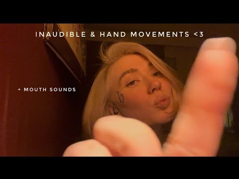ASMR for sleep 🤍 no talking (semi-inaudible, mouth sounds, inaudible, kissing sounds, clicky sounds)