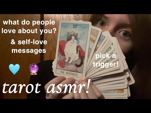 asmr tarot card reading! what makes you so lovable? 🥰 pick a trigger (lofi)
