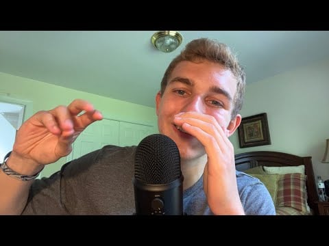Asmr my first time doing mouth sounds at 9999.99% sensitivity