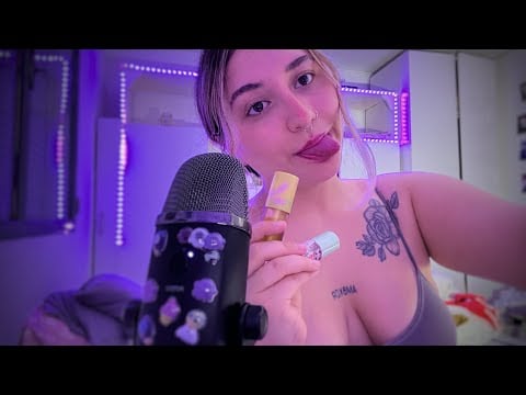 ASMR LIPGLOSS MOUTH SOUNDS 👄💄 (super sticky & intense)