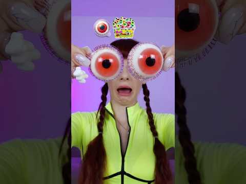 ASMR Gummy Eyeballs Candy Eating Sounds #mukbang