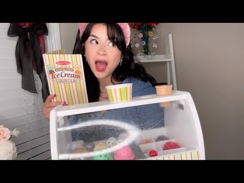 ASMR ice cream shop RP (she’s a bit rude) 🍦🎀