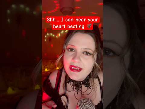 Your Heart Beats Faster When I Get Closer… 🦇 💓 | Vampire ASMR #shorts