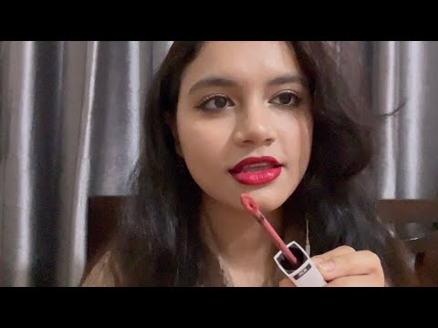 ASMR ESPAÑOL- Amiga ocupada haciendo tu maquillaje en 1 minuto 🫢