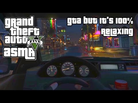 GTA ASMR | GTA V at 100% Relaxation 😵 Rain & Close Up Whispering