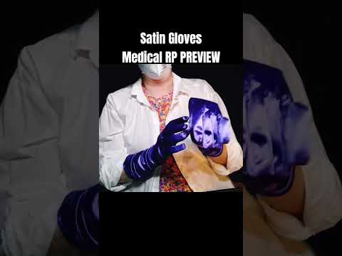 Purple #Satin #Gloves on Dr Sandbox #preview #relax #asmrlikeasandbox