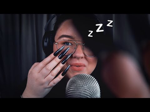 ASMR LÅNGA NAGLAR ♥ Mic scratching, Rain on the mic, Glasögontapping ✨