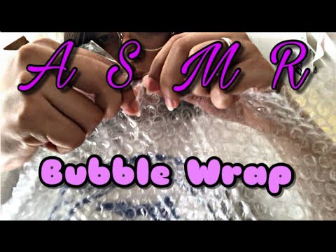 ASMR Bubble Wrap|Crinkly Plastic Sounds|Bubble Popping