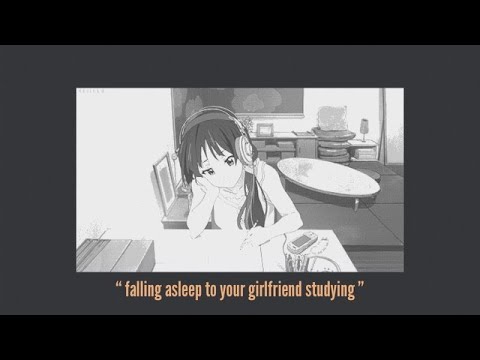 asmr Girlfriend's studying put's you to sleep [rambles] [whispering]