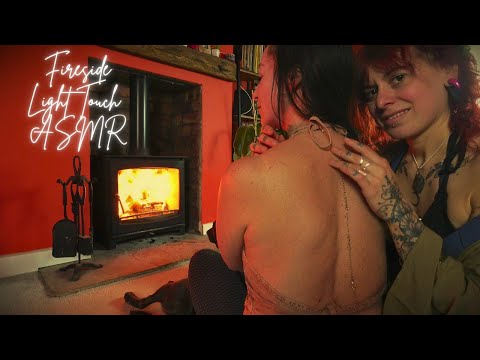 Fireside ASMR Personal Attention 🌄 REAL PERSON BACK TRACING [Relaxing soft whisper] for deep sleep