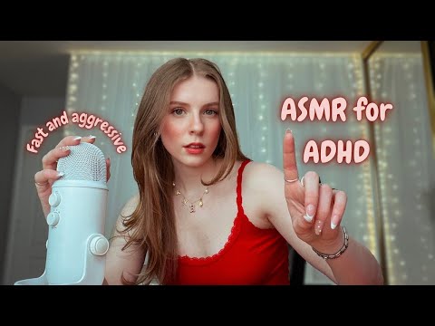 ASMR FOR ADHD | Fast and Aggressive ASMR (follow my instructions) *chaotic*