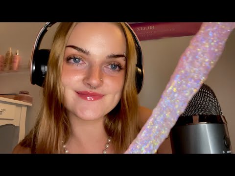 ASMR NEW BLUE YETI MIC TEST (assorted triggers, tapping, slime) 💟