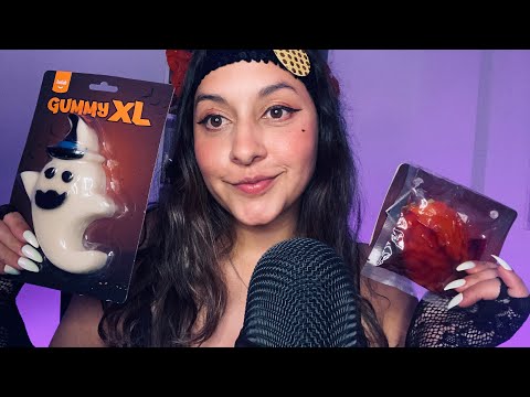 ASMR ✨ PROBANDO DULCES DE HALLOWEEN 🧠🎃 👻🍬 (aunque unos salen mal) ♥️