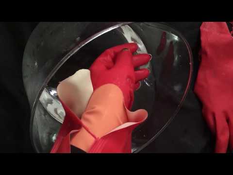 RUBBER GLOVES⭐  Layering ⭐ Torned Gloves⭐Squeaky ⭐ Silver NAILS [[ASMR]]