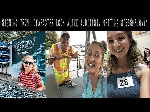 signing tron, disney look alike audition, meeting missshelbayy // dcp spring 2019