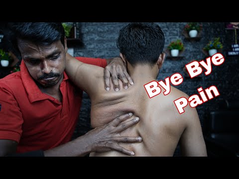 Pain Relief Head And Back Massage For Better Sleep | ASMR Indian Barber Pain Relief Massage