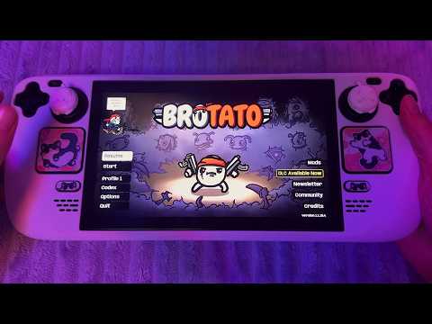 ASMR Playing Brotato on Steam Deck (Whispered Gameplay)