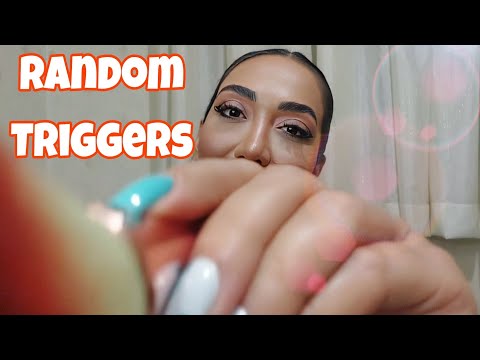 ASMR random triggers fast but not aggressive #asmr #triggers