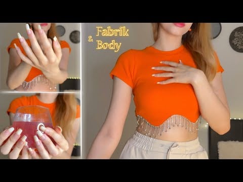 Fabric & Body Scratching ASMR with Long Natural Nails (No Talking, Just Relaxing Tingles) 🧡🎧