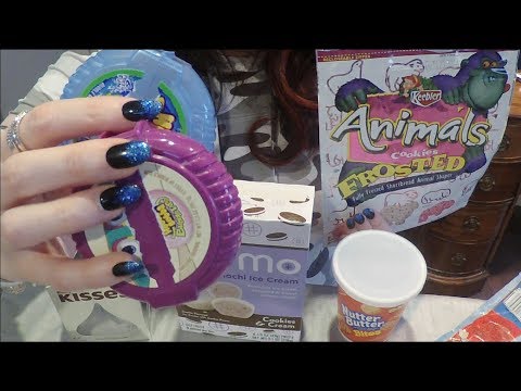 ASMR Gum Chewing Going Through Empties 18. TAPPING & WHISPERS