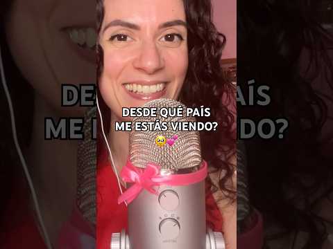 DE DONDE ERES? Dímelo en los comentarios 🥰 #asmr #shorts #asmrespañol