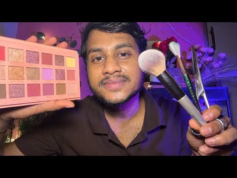 ASMR Full Glow-Up 💄✨ Skincare, Makeup & Haircut Personal Attention 😴
