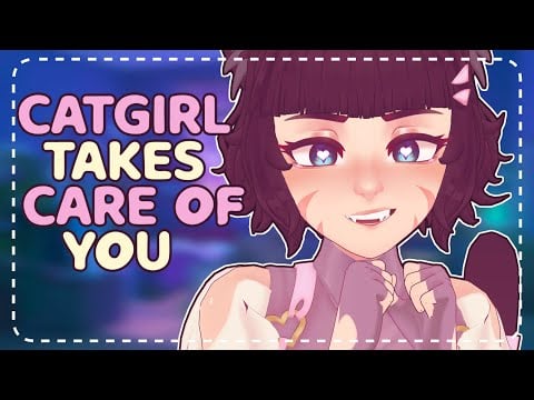 ꒰ASMR꒱🐾 Catgirl Maid Takes Care of YOU After Work 😴