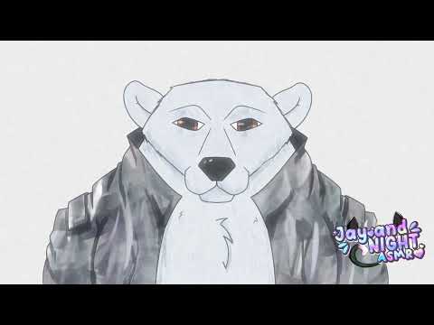 Snowy The Polar Bear Haircut asmr ❄️🐻‍❄  #asmr #furries #polarbear #haircut #christmas