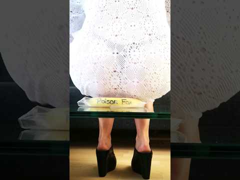 Crushing a banana #highheels #crush #legs #foot #shorts #shoes #asmr