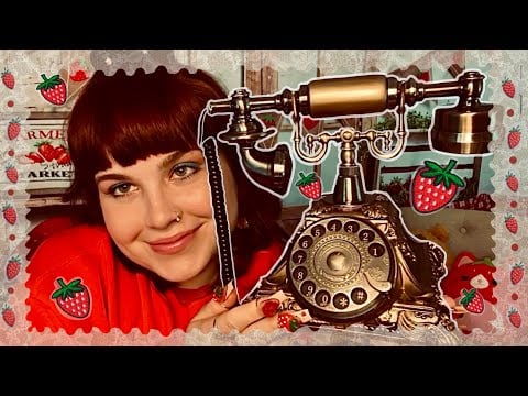 ASMR Autistic: Ring Ring It's Strawberry Patch ☎️🍓(neurodivergent friendly, stimming, rambling)