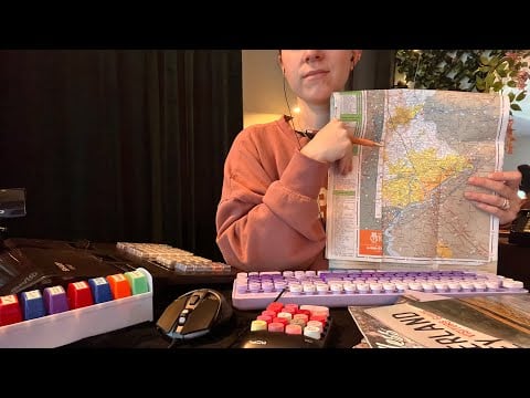 ASMR Train Station Ticket Booth | Paper Crinkles, Typing, Writing, Soft Spoken