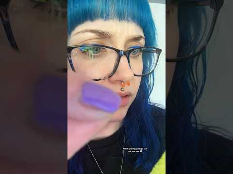 ASMR silently getting a lash out your eye 👀 #asmr #shorts