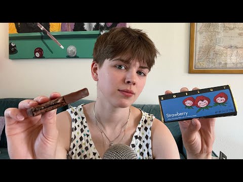 ASMR Trying Filled Chocolate Bars (again) *soft spoken*