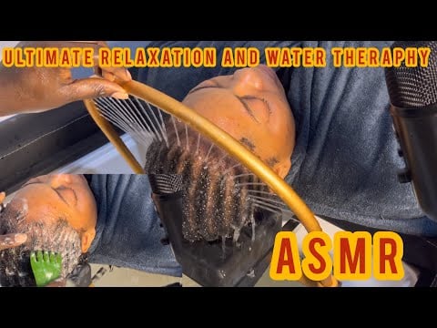 ASMR💆‍♀️ THIS JAPANESE HEAD MASSAGE AND HAIR WASH THERAPY BETWEEN CORN ROW WILL MAKE YOU SLEEP.