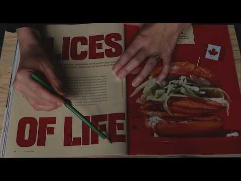ASMR Magazine Tracing & Page Flipping ~ Whispered