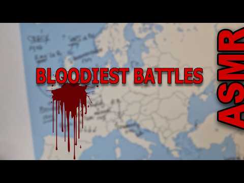 ASMR: The Bloodiest Medieval Battles in European History | ASMR History and map tracing