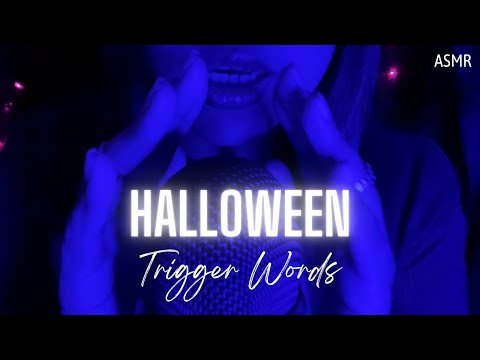 ASMR Whispering & Cupped Whispering 🎃Halloween and Fall Trigger Words🕸