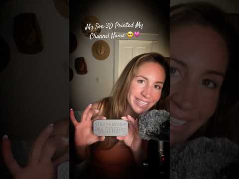 ASMR | Handmade 3D Printed Plaque Made with Love 🥰  [Taps, Scratches, & Whispers✨] #calmcozycole