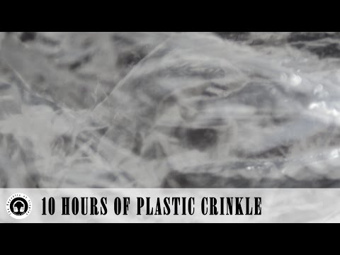 ASMR 10 hours of plastic crinkle that sounds like rain (almost no talking)