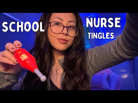 ASMR school NURSE  helps you skip class (SUPER TINGLY) ASMR for sleep 😴🥱💤