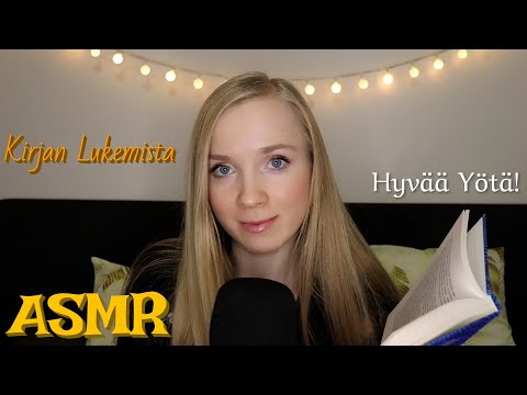 ASMR SUOMI Nukutan Sut💤 KIRJAN LUKEMISTA (Osa 4) Kuiskailua ✨ASMR WHISPERING FOR SLEEP