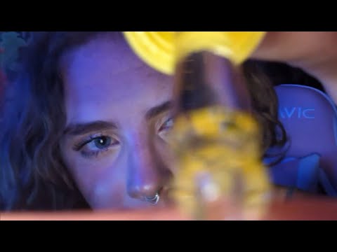 ASMR Eye Cleaning (mouth sounds)