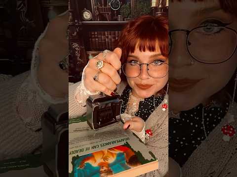 ASMR LIBRARIAN📚 #asmr #bookasmr #stamping #actuallyautistic #tapping #lowfi #tingles