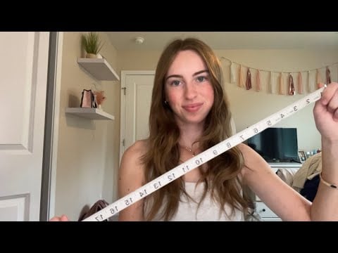 ASMR Measuring and Fitting You For Clothes