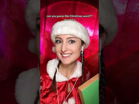 can you guess this Christmas word?? #asmr #guesstheword #christmas