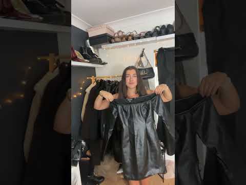 My favourite leather look mini dress 👗