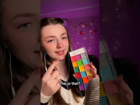 This or that? #asmr #asmrsounds #asmrrelax #asmrsleep #relax #tingles #asmrvideo #relaxingvideos